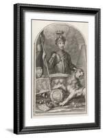 Edward Prince of Wales Known as "The Black Prince" Eldest Son of Edward III-George Vertue-Framed Art Print