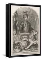 Edward Prince of Wales Known as "The Black Prince" Eldest Son of Edward III-George Vertue-Framed Stretched Canvas