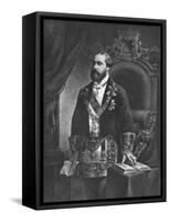 Edward Prince of Wales, Later Edward VII, as Grand Master of Freemasonry, 1884-null-Framed Stretched Canvas