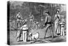 Edward Prince of Wales Playing Tennis in 1883-null-Stretched Canvas