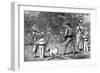 Edward Prince of Wales Playing Tennis in 1883-null-Framed Giclee Print