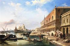View of St. Marks from the Punta Della Dogana, Venice-Edward Pritchett-Framed Giclee Print
