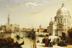 View of the Riva Degli Schiavoni and Bacino di San Marco from Steps of St. Maria della Salute-Edward Pritchett-Framed Giclee Print