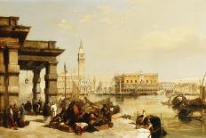 Venice from the Piazzetta Looking Towards Codussi's Clock Tower-Edward Pritchett-Giclee Print