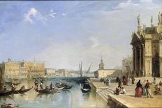 View of the Riva Degli Schiavoni and Bacino di San Marco from Steps of St. Maria della Salute-Edward Pritchett-Giclee Print