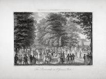 Greenwich Park, with the Royal Observatory, on Easter Monday, London, 1804-Edward Pugh-Framed Giclee Print