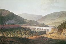 View of a Stone Bridge across the Valley and River at Risca in Monmouthshire-Edward Pugh-Giclee Print