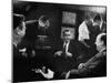 Edward R. Murrow at Us Information Service, Talking with Un Amb. Adlai E. Stevenson-Ed Clark-Mounted Photographic Print