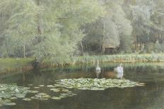 The Lily Pond-Edward R. Taylor-Framed Stretched Canvas