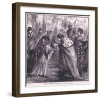 Edward Receiving King John of France Ad 1357-Charles Ricketts-Framed Giclee Print