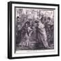 Edward Receiving King John of France Ad 1357-Charles Ricketts-Framed Giclee Print