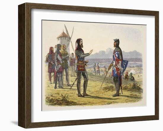 Edward Refuses Succour to His Son at Crécy-James William Edmund Doyle-Framed Giclee Print