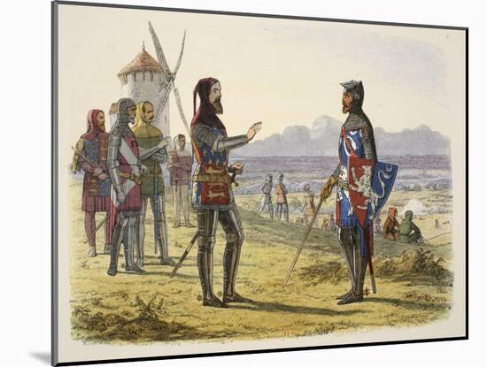 Edward Refuses Succour to His Son at Crécy-James William Edmund Doyle-Mounted Giclee Print