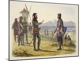 Edward Refuses Succour to His Son at Crécy-James William Edmund Doyle-Mounted Giclee Print