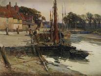 A Cornish Fishing Village, 1900-Edward Reginald Frampton-Giclee Print