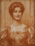 Portrait of Hilda Virtue Tebbs, 1897-Edward Robert Hughes-Giclee Print
