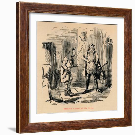 'Edward's arrival at the Tower', c1860, (c1860)-John Leech-Framed Giclee Print