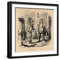 'Edward's arrival at the Tower', c1860, (c1860)-John Leech-Framed Giclee Print