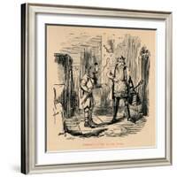 'Edward's arrival at the Tower', c1860, (c1860)-John Leech-Framed Giclee Print