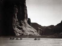 Canon De Chelly, Arizona, Navaho (Trail of Tears)-Edward S Curtis-Giclee Print