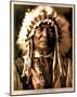 Edward S. Curtis Sitting Bear Arikara Art Print POSTER-null-Mounted Poster