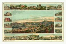 Bird's Eye View of Ellicotts Mills-Edward Sachse-Mounted Giclee Print