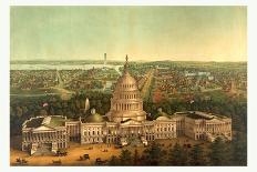 View of Washington City, Circa 1869, USA, America-Edward Sachse-Giclee Print