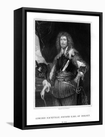 Edward Sackville, 4th Earl of Dorset, English Soldier and Statesman-H Robinson-Framed Stretched Canvas