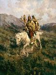 Visit to Another Tribe, 1909-Edward Samuel Paxson-Mounted Giclee Print