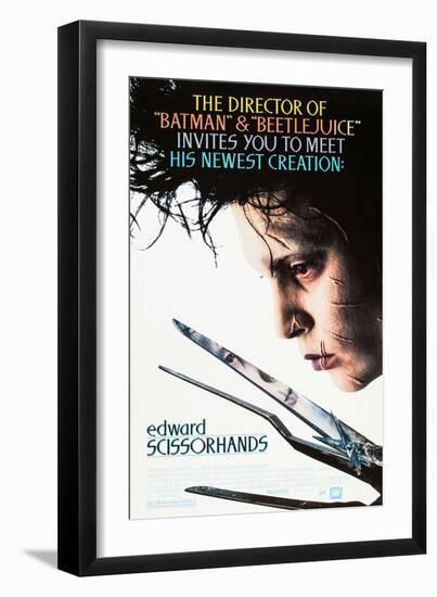 EDWARD SCISSORHANDS [1990], directed by TIM BURTON.-null-Framed Premium Photographic Print