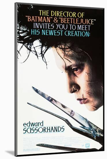 EDWARD SCISSORHANDS [1990], directed by TIM BURTON.-null-Mounted Photographic Print