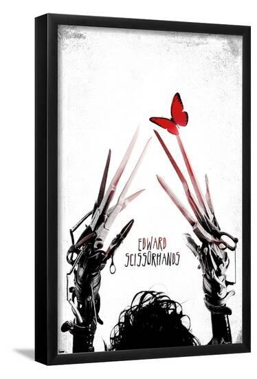 Edward Scissorhands - Butterfly Premium Poster--Framed Poster