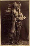 Sitting Bear - Arikara, 1908, Photogravure by John Andrew and Son (Photogravure)-Edward Sheriff Curtis-Giclee Print
