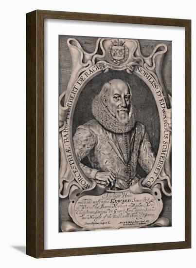 Edward Somerset, 4th Earl of Worcester, English courtier, c1618 (1894)-Simon de Passe-Framed Giclee Print