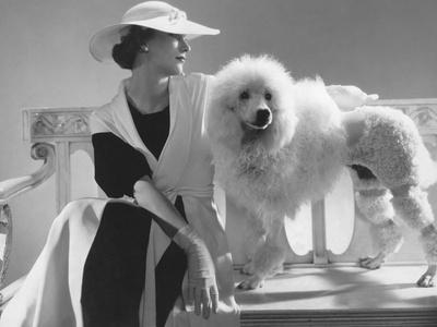 Vogue - July 1934 - Isabel Johnson Sitting with Poodle