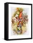 Edward the Black Prince at the Battle of Crecy in 1346, Illustration from 'stories of Royal…-Joseph Finnemore-Framed Stretched Canvas