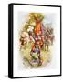 Edward the Black Prince at the Battle of Crecy in 1346, Illustration from 'stories of Royal…-Joseph Finnemore-Framed Stretched Canvas