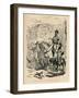 'Edward the Black Prince, conducting his Prisoner', c1860, (c1860)-John Leech-Framed Giclee Print