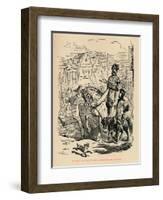 'Edward the Black Prince, conducting his Prisoner', c1860, (c1860)-John Leech-Framed Giclee Print