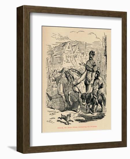 'Edward the Black Prince, conducting his Prisoner', c1860, (c1860)-John Leech-Framed Giclee Print