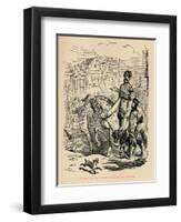 'Edward the Black Prince, conducting his Prisoner', c1860, (c1860)-John Leech-Framed Giclee Print