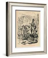 'Edward the Black Prince, conducting his Prisoner', c1860, (c1860)-John Leech-Framed Giclee Print