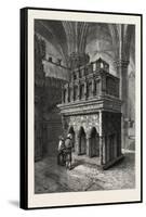 Edward the Confessor's Shrine, Westminster Abbey, London, UK, 19th Century-null-Framed Stretched Canvas