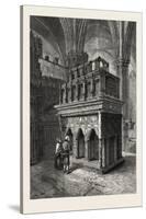 Edward the Confessor's Shrine, Westminster Abbey, London, UK, 19th Century-null-Stretched Canvas