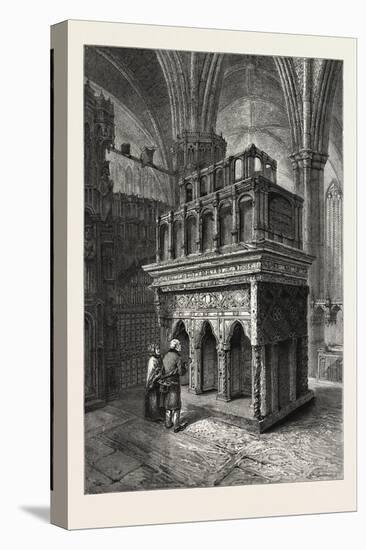 Edward the Confessor's Shrine, Westminster Abbey, London, UK, 19th Century-null-Stretched Canvas