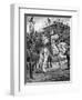 Edward the Confessor Watching the Building of Westminster Abbey, C1050-Richard Caton Woodville II-Framed Giclee Print