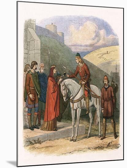 Edward the Martyr, 10th Century English King, C1860-null-Mounted Giclee Print