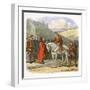 Edward the Martyr arriving at Corfe, Dorset, 978 (1864)-James William Edmund Doyle-Framed Giclee Print