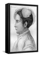 Edward VI, 16th Century-Hans Holbein the Younger-Framed Stretched Canvas