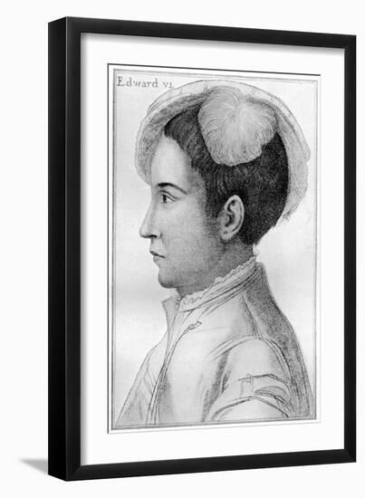 Edward VI, 16th Century-Hans Holbein the Younger-Framed Giclee Print